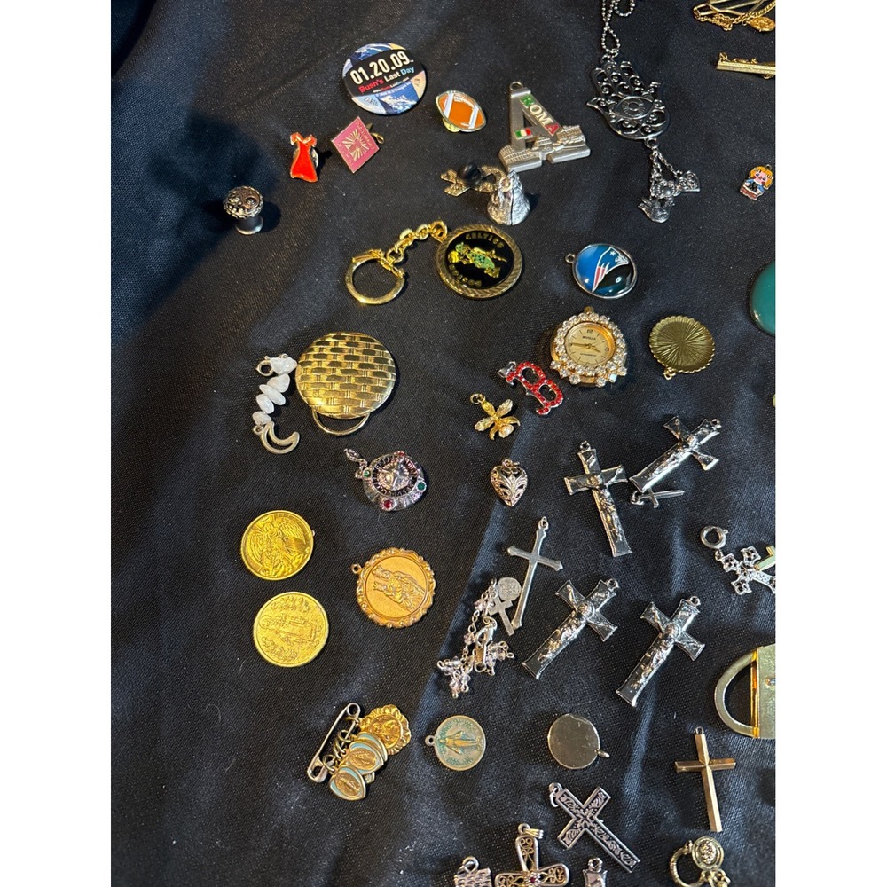 Assorted Charms Collection Crosses Butterflies Co… - image 2